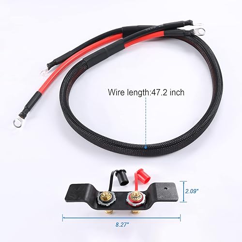 Miniatura 5 de Poste de batería con cables de alto voltaje resistentes al agua para Can Am Maverick X3 encaja en agujeros de fábrica y hardware