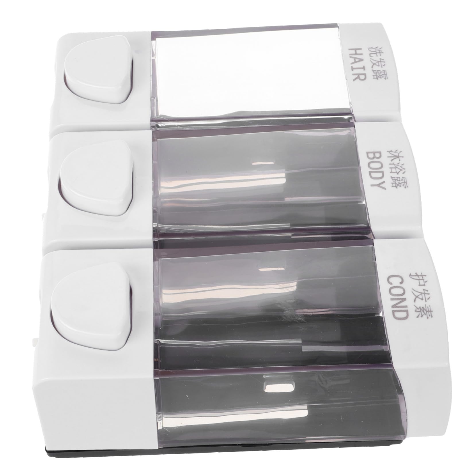 Ciieeo Shower Shampoo Dispenser Wall-Mounted Soap Holder Abs Plastic Large Volume Easy to Use