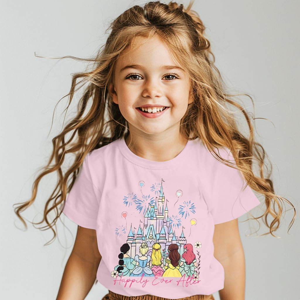 Magical Shirts for Girls Magic Kingdom Princess Tshirt Cute Castle T-Shirts Kids Toddler Holiday Trip Tee Tops - Image 6