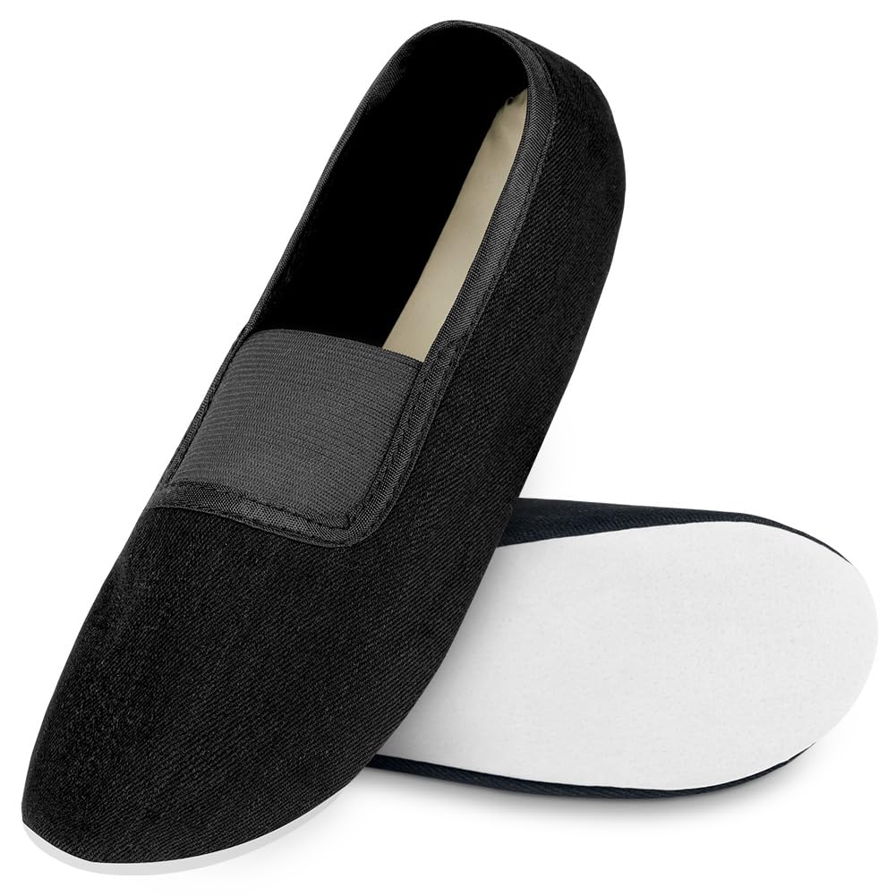 Flintronic Klassieke Canvas Dansschoenen – Gespleten Leren Zool, Antislip, Ademend Mesh, Geschikt Voor Ballet, Jazz En Gymnastiek