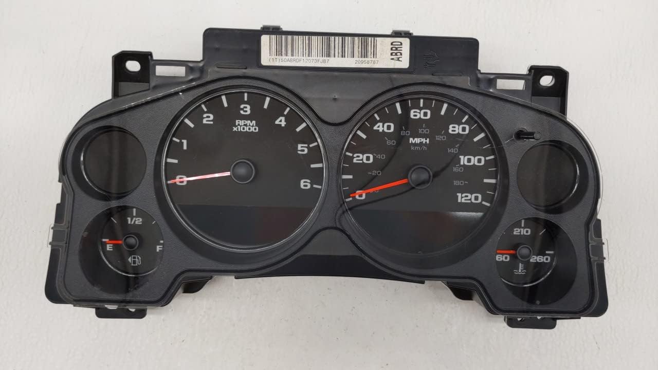 10 12 Silverado 1500 Speedometer Instrument Cluster Gauges 20958787 Miles is