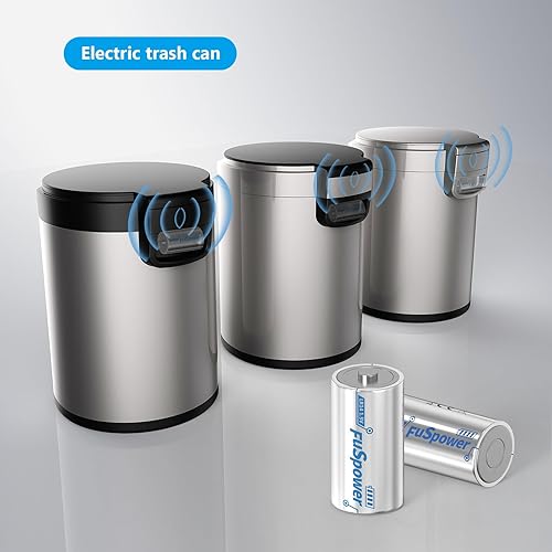 Miniatura 5 de Paquete de 8 pilas C de larga duración LR14 de 1.5 V alcalinas para linterna remota, juguetes de 10 años de vida útil