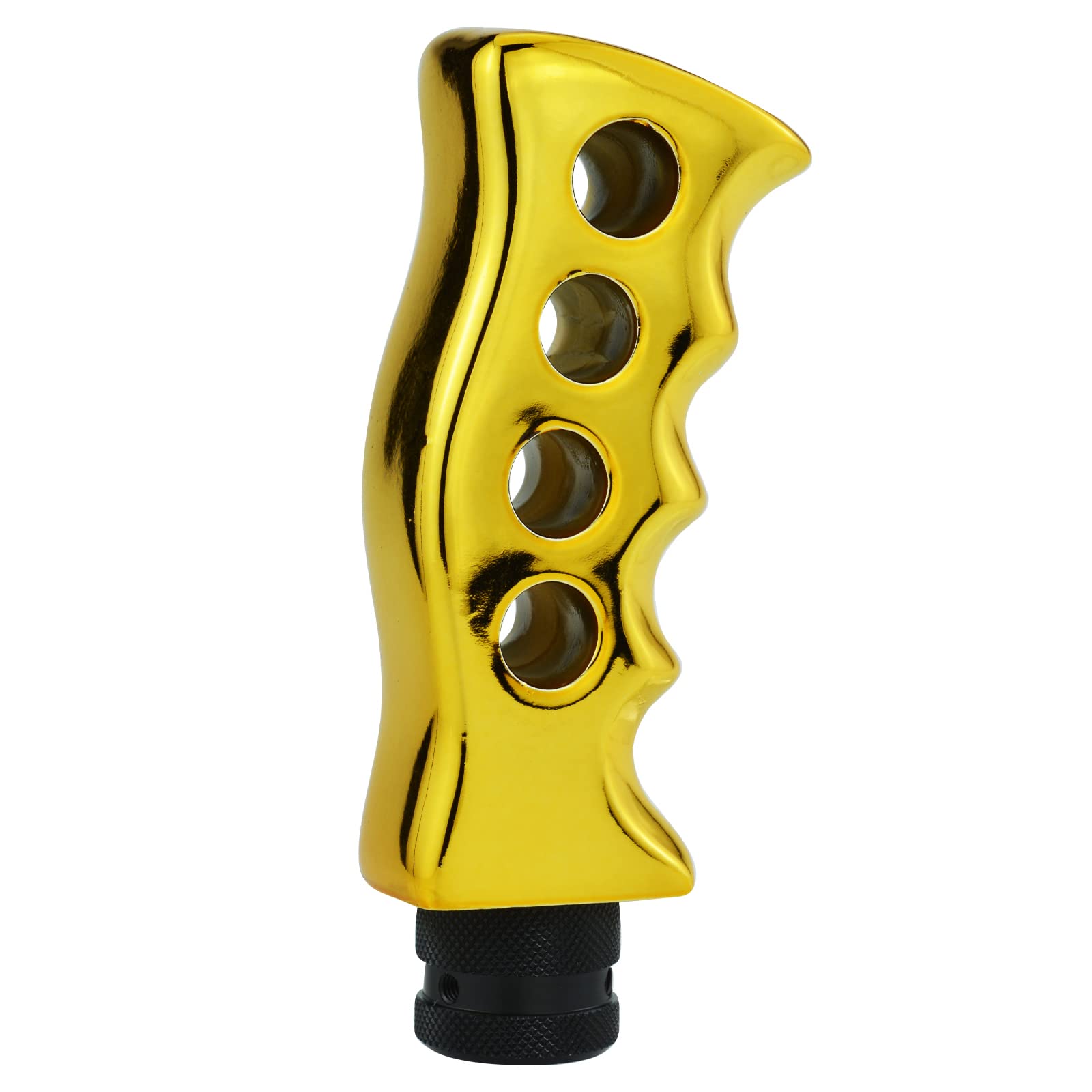 Temzzer Grip Handle Resin Car Gear Shift Handle Lever Knob Heavy Vehicle Lever Stick Shifter for Most Manual Automotive Vehicles (Gold)