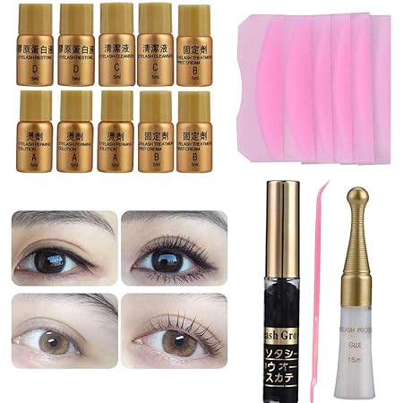 Amazon Com Kit De Extension De Pestanas 14 Unidades Set De Extensiones De Pestanas Postizas Kit De Extensiones De Pestanas Permanentes Para Extensiones De Pestanas Para Rizar Y Crecimiento Maquillaje Semipermanente Extension