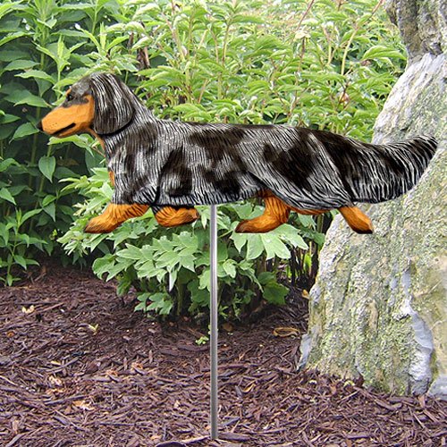 Amazon.com: Blue Dapple Longhair Dachshund Garden Stake by Michael