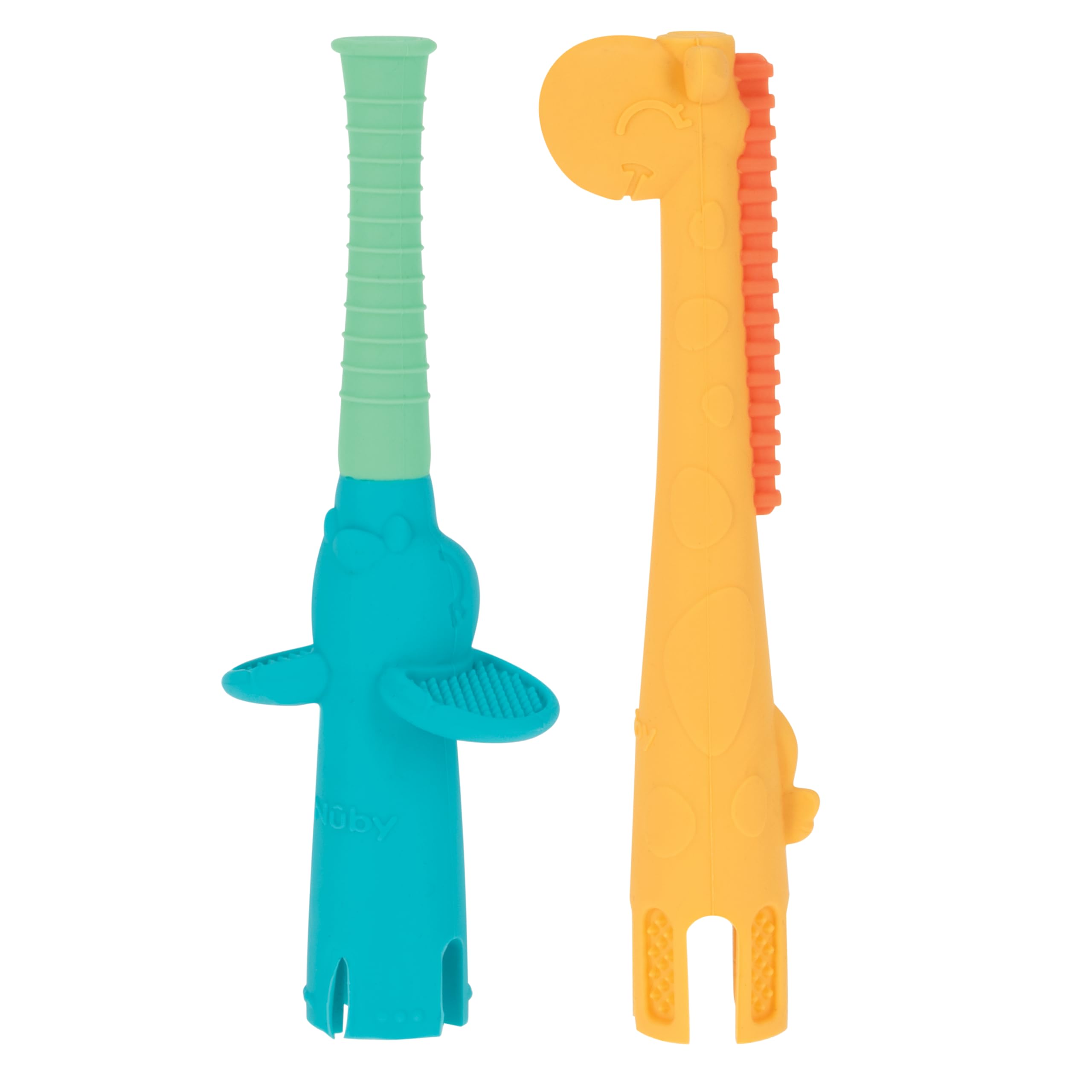 Amazon.com : Nuby Tube Teether - (2-Pack) Baby Teething Toy - 3+