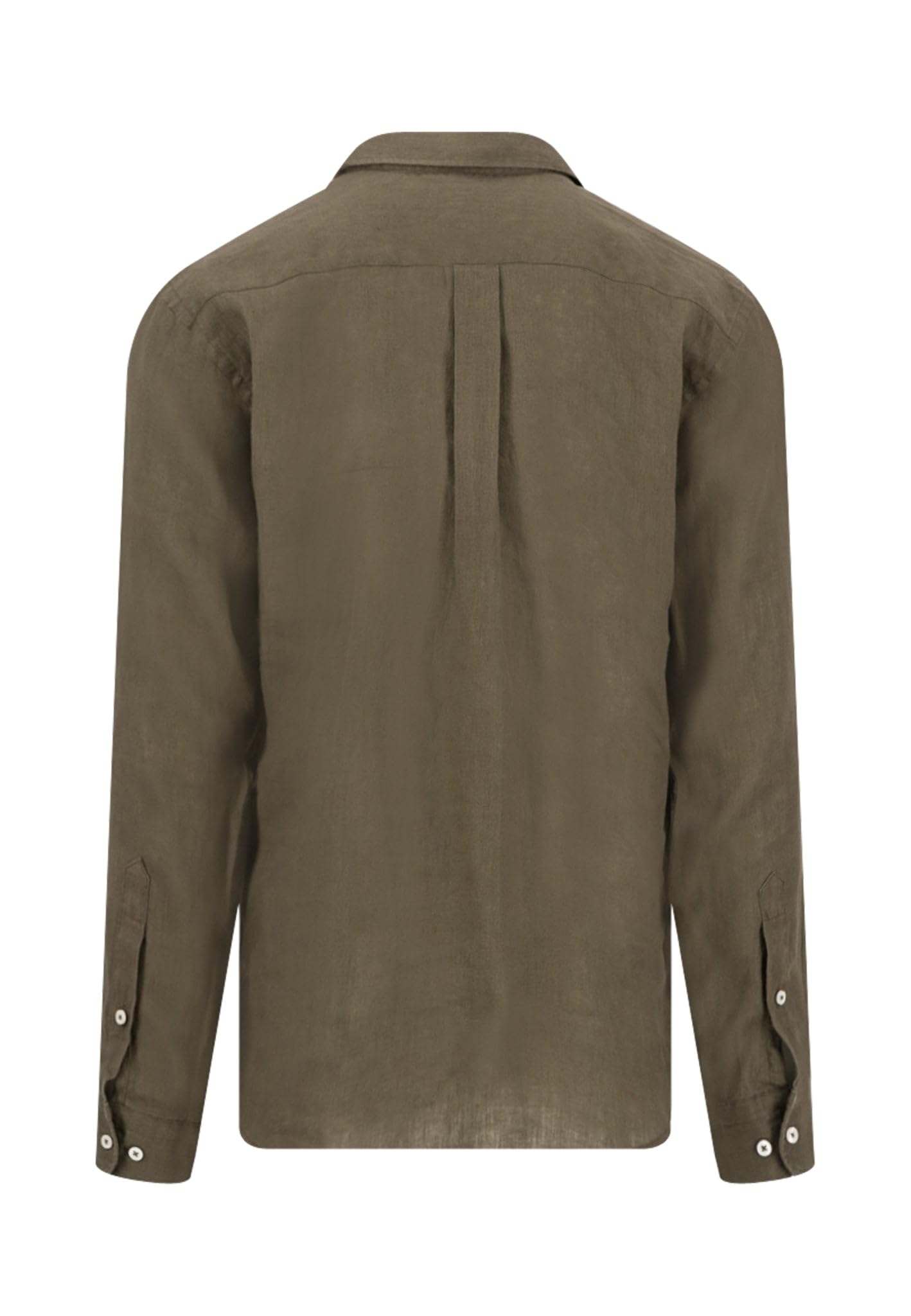 FYNCH-HATTON Camicia in lino con colletto Kent