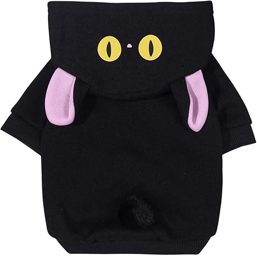 QWINEE Sudadera con capucha para perro de cerdo, abrigo cálido para cachorro, sudadera para Navidad, Halloween, disfraz de perro, ropa de invierno