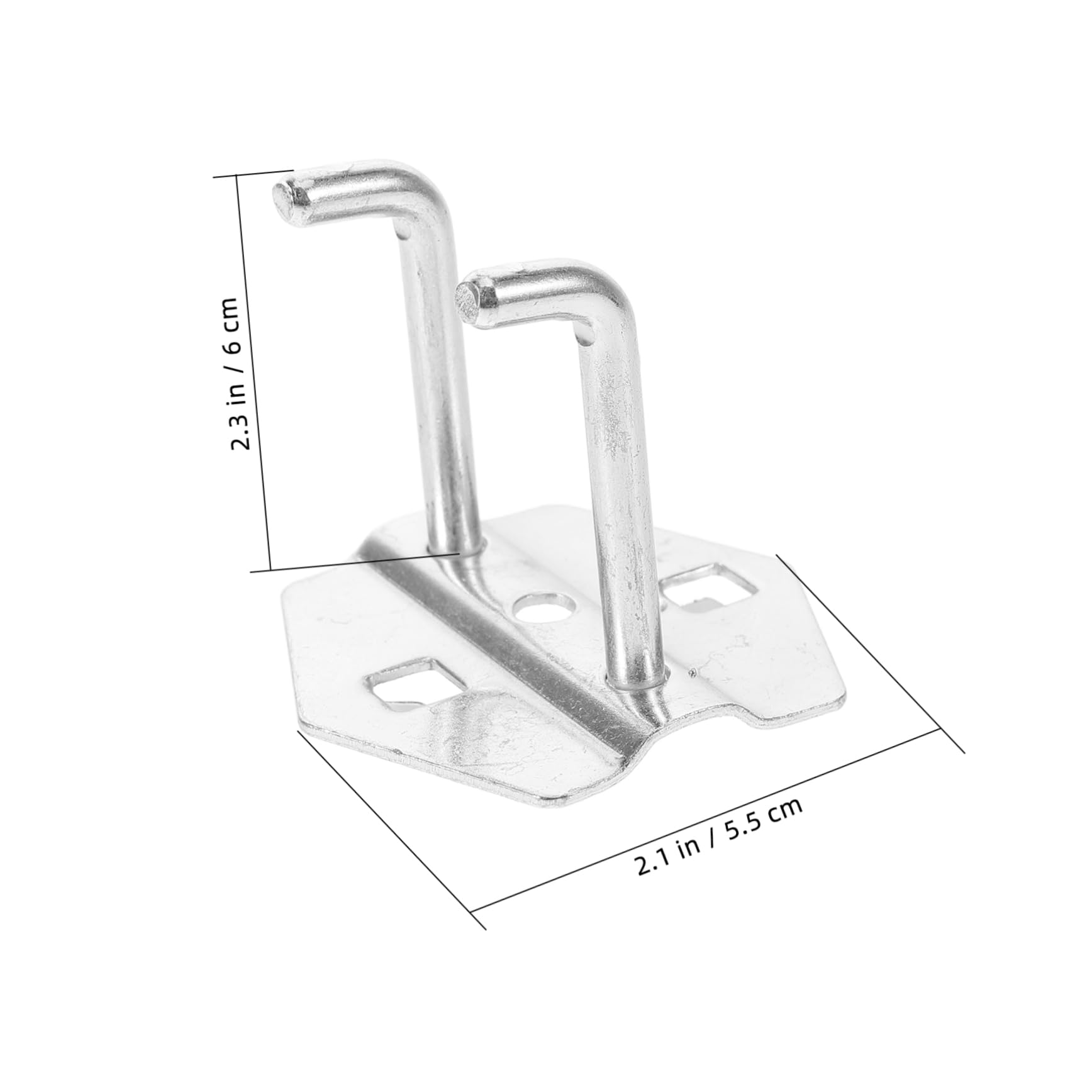 BUGUUYO Garage Pegboard Hooks Set 6pc Metal Hooks for Tools and Pictures Sturdy and Space-Saving Hangers Easy to Install