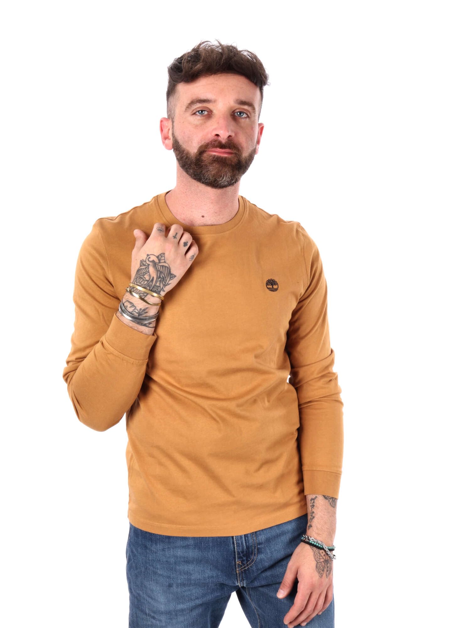 TimberlandMens Ls Dunstan River Jersey Crew Slim T-shirt