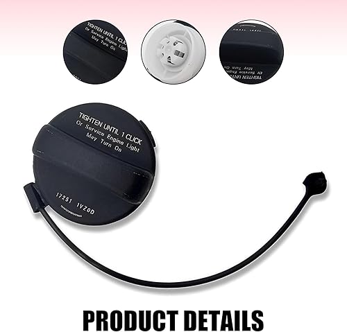 Miniatura 5 de leechio Tapa del depósito de combustible, cubierta de sellado hermética a prueba de fugas con anillo de goma, cubierta de puerto de tanque de