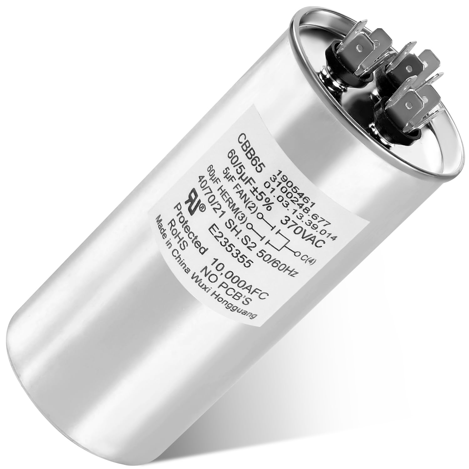 Dometic 3312195.000 RV AC Motor Capacitor 60/5 MFD Replacement | eBay