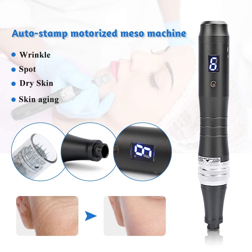 Wireless Elettrico Microneedle Dermapen Dr.pen M8 Professionale Sistema di Terapia con Microneedling Penna di Bellezza con Batteria a Cartuccia con 10 Cartucce di Aghi