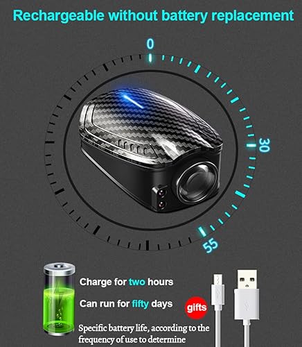 Miniatura 5 de Lámpara recargable del proyector LED de la luz de bienvenida de la puerta del coche del logotipo personalizado 2pcs