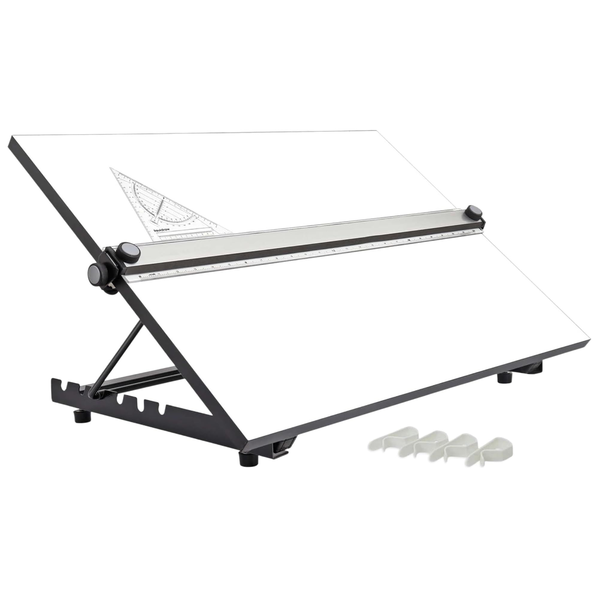 Liquidraw A3 Drawing Board with Parallel Motion - 14" x 20" Table Model | 6 Adjustable Angles | Includes Set Square & Board Clips | Drafting Board for Architects, Interior Designers & Art Students