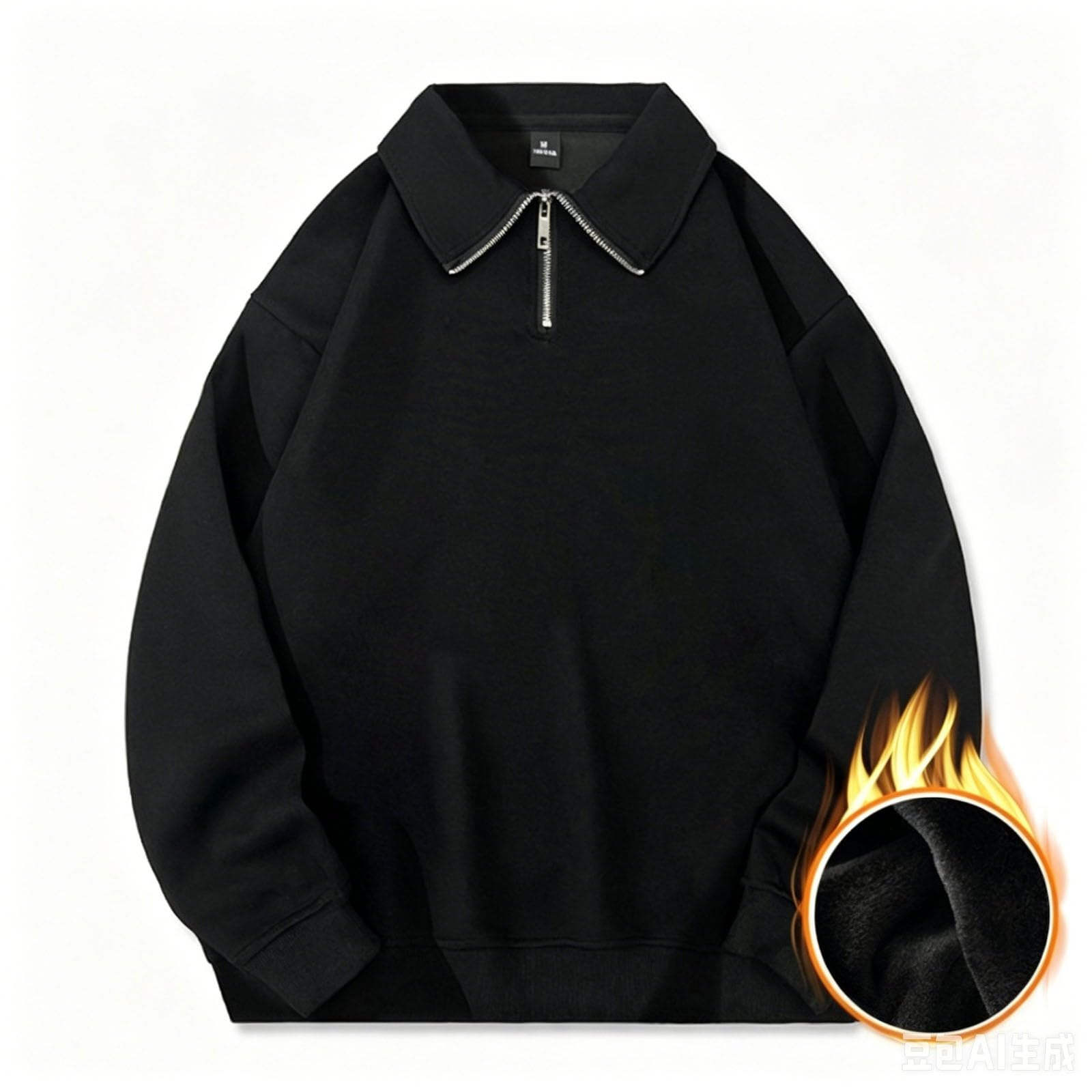 Sudadera De Mujer,Sudadera sin Capucha de Forro Polar Informal con Cuello Alto y Manga Larga, Estilo Jersey Holgado, cómoda, Suave y acogedora, Ideal para el otoño.