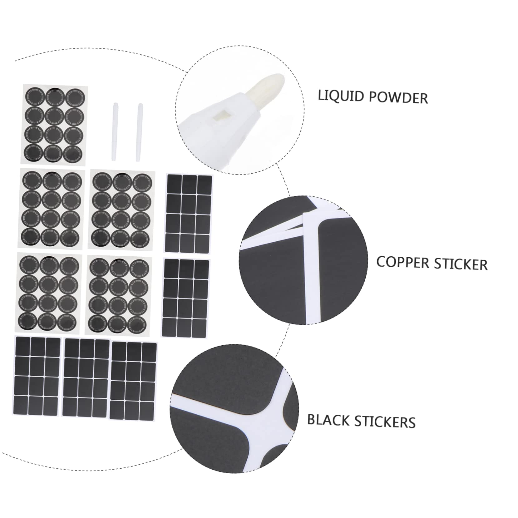 Lurrose 3sets Etichette Adesive Riutilizzabili Per Bottiglie e Contenitori Etichette Impermeabili e Lavabili Design e Cancellabile Per e