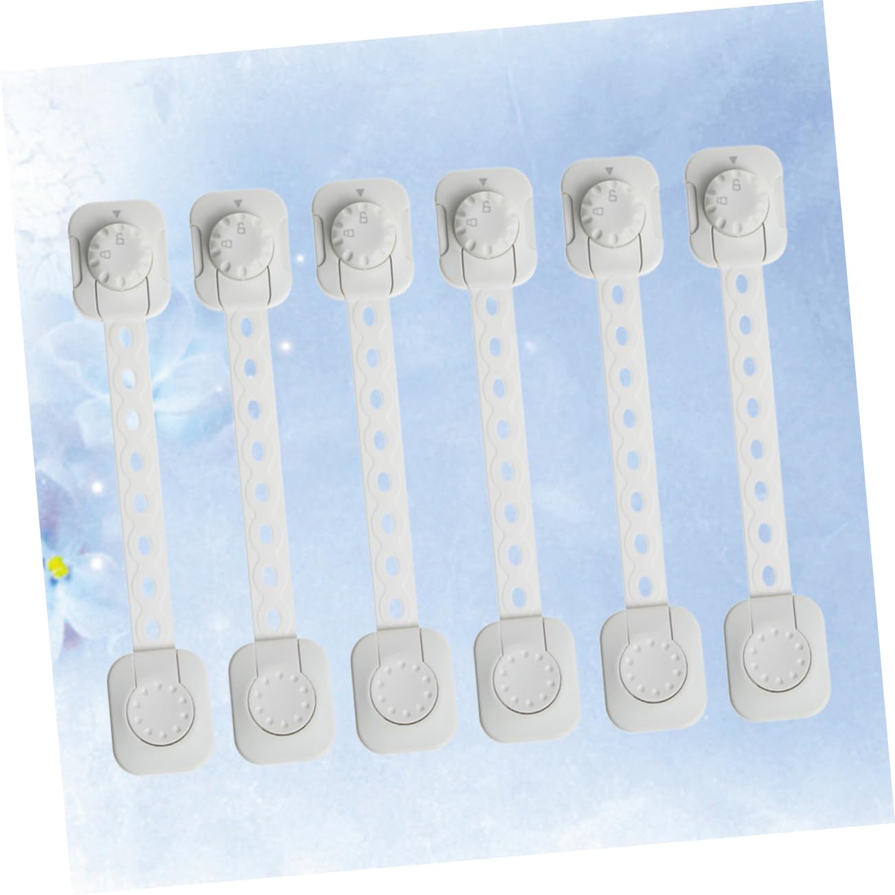 Hohopeti 12stücke Verstellbare Sicherheitsriegel Multifunktionale Kindersicherung Für Schrank Schublade Kühlschrank Selbstverriegelnd Weiß Fingerfreundlich Installieren