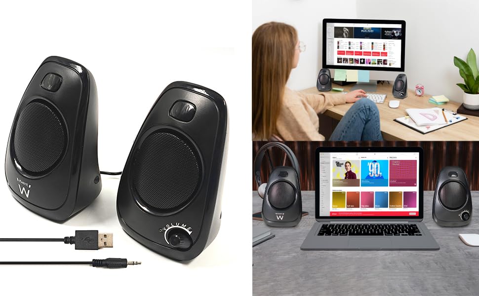 ALTAVOCES EWENT EW3527 10W USB2.0 NEGRO - miniatura 4