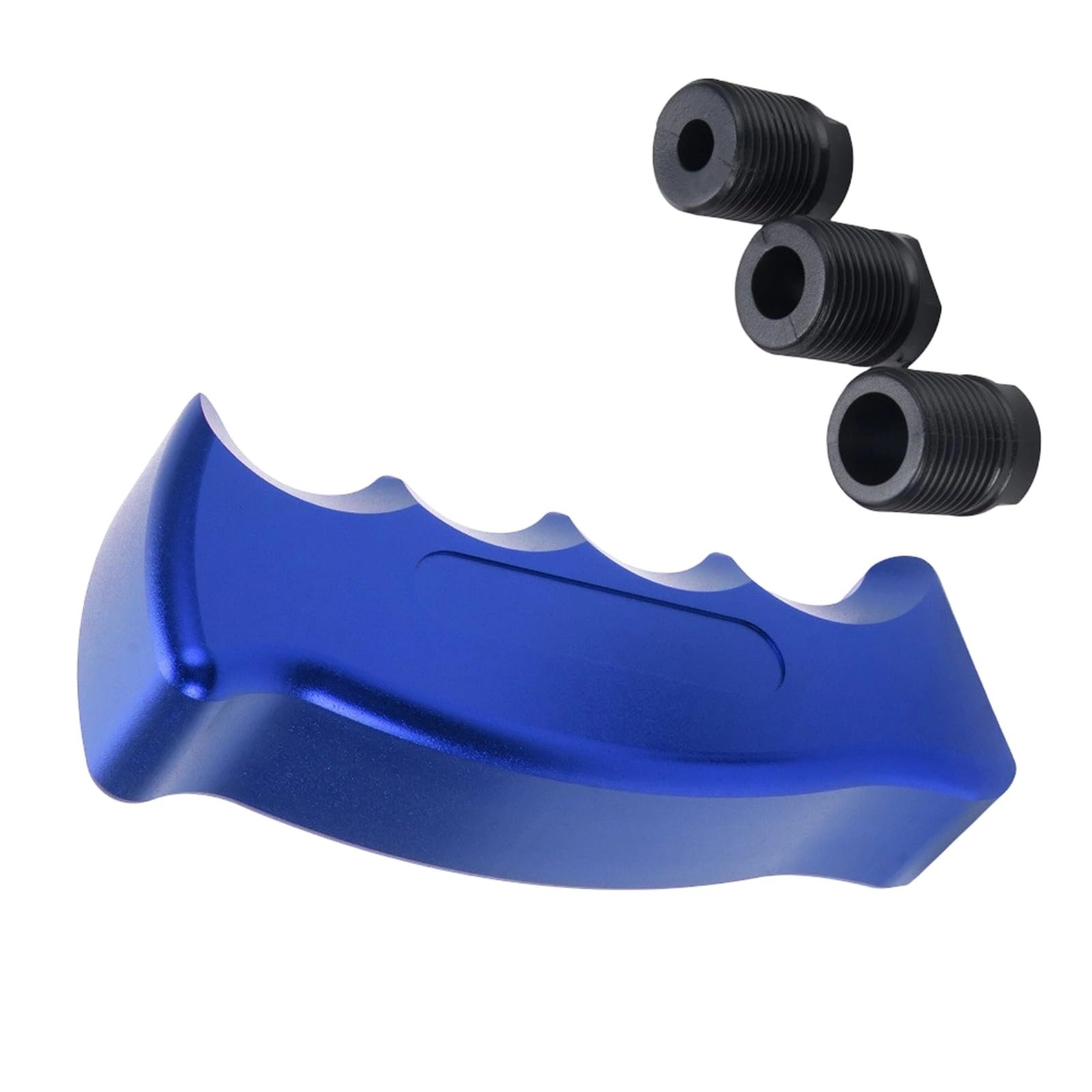 Rxgiasup Blue Premium Alloy Gear Shifting Knob With Universally Compatibility For Most Vehicles And Tool Less Installation For Quick Setup Ergonomic Alloy Shifting Knob