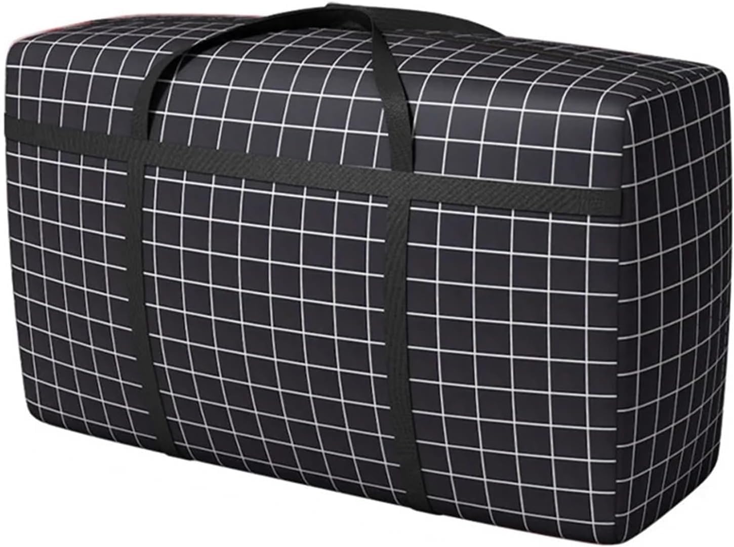 ZGHNASHUN Waterproof Bag Waterproof Storage Bags Foldable Luggage Bag Travel Clothes Zipper Thickened Moisture Proof Moving Packing Portable Duffle(Black 105l)