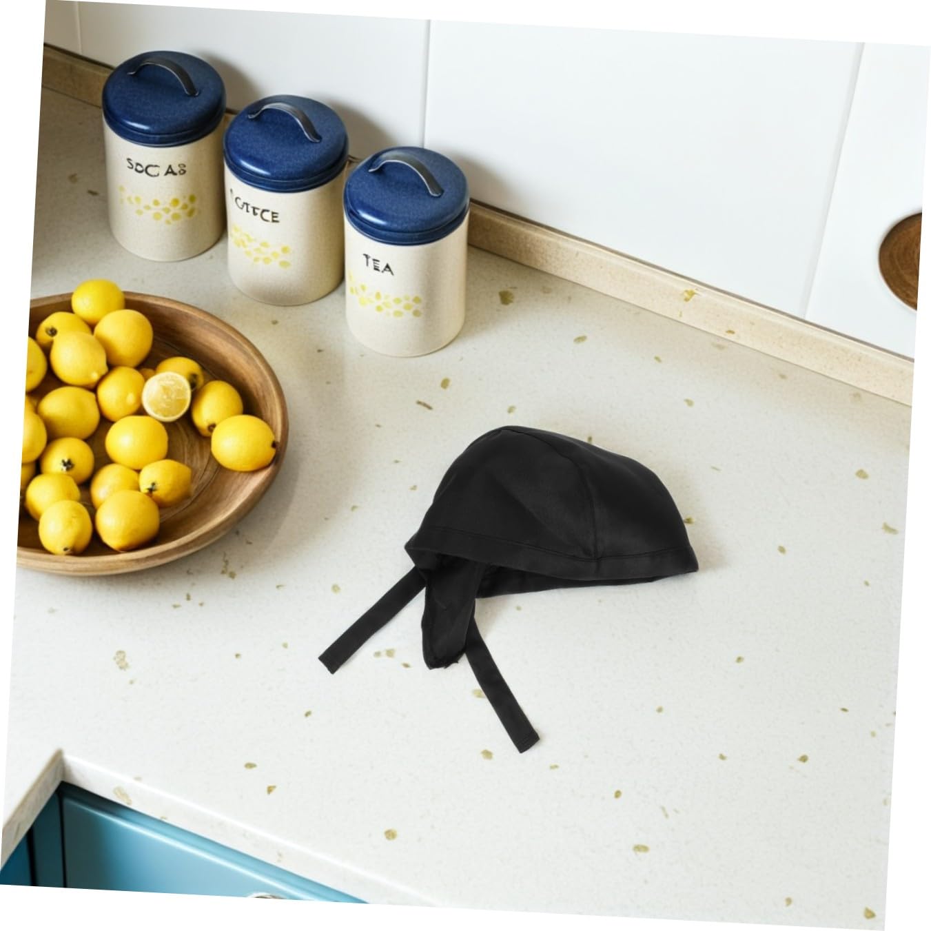 SHERCHPRY 10 Juegos De Gorras para Hombre Y Mujer Negras Unisex Ajustables para Cocina 3 Unidades X 10