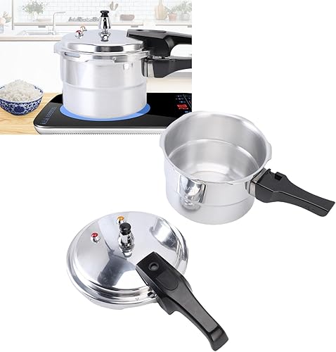 Miniatura 7 de Pressure Cooker, 3L Explosion Proof Stovetop Pressure Cooker, Large Capacity, Aluminum Stovetop Fast Cooking Canning Cooker Pot with Steam Rack for