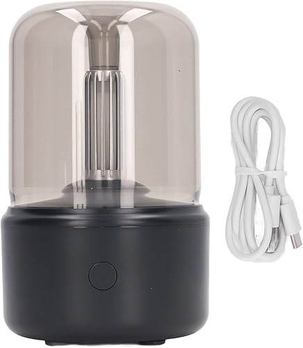Miniatura 1 de Humidificador de luz de velas de bajo ruido portátil USB difusor de aceite esencial humidificador con luz nocturna LED 4.1 fl oz