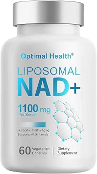 Liposomal NAD+ Supplement with Resveratrol 1100 mg NMN Supplement Alternative Third-Party Tested Advanced NAD Resveratrol Made in USA 60 Count