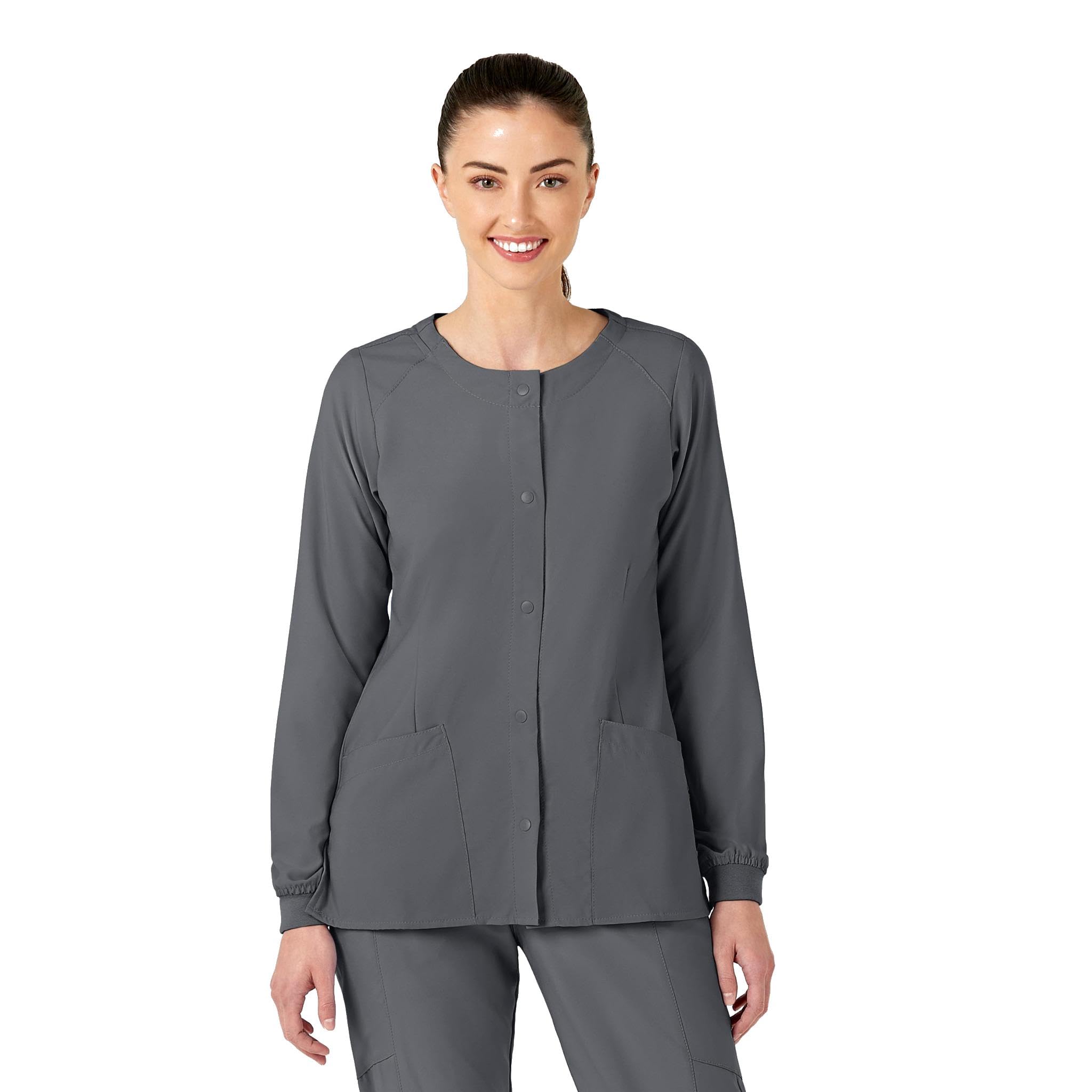 WonderWink Crew Neck Warm Up Jacket Giacca Sportiva Donna (Pacco da 1)