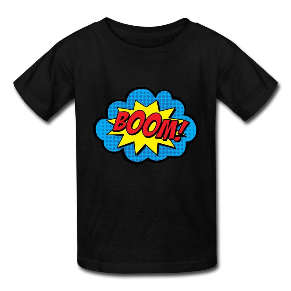 SUAMDAN Kid's Boom BOOM POW T Shirt