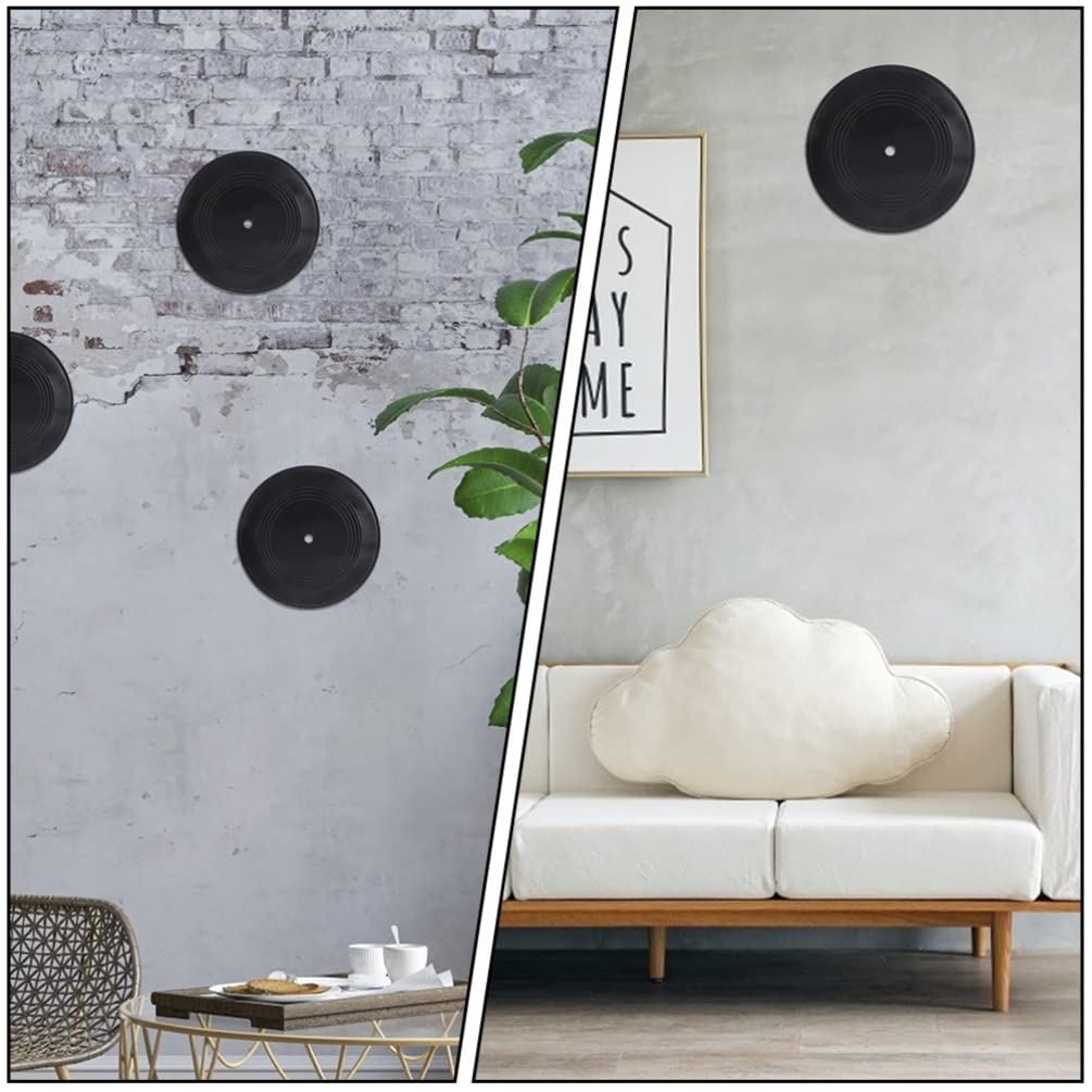 Lot De 10 Vinyles Vierges Noirs 12 Pouces – Idéal Décoration Murale Vintage, Esthétique, Fête Musicale Ou Mariage !