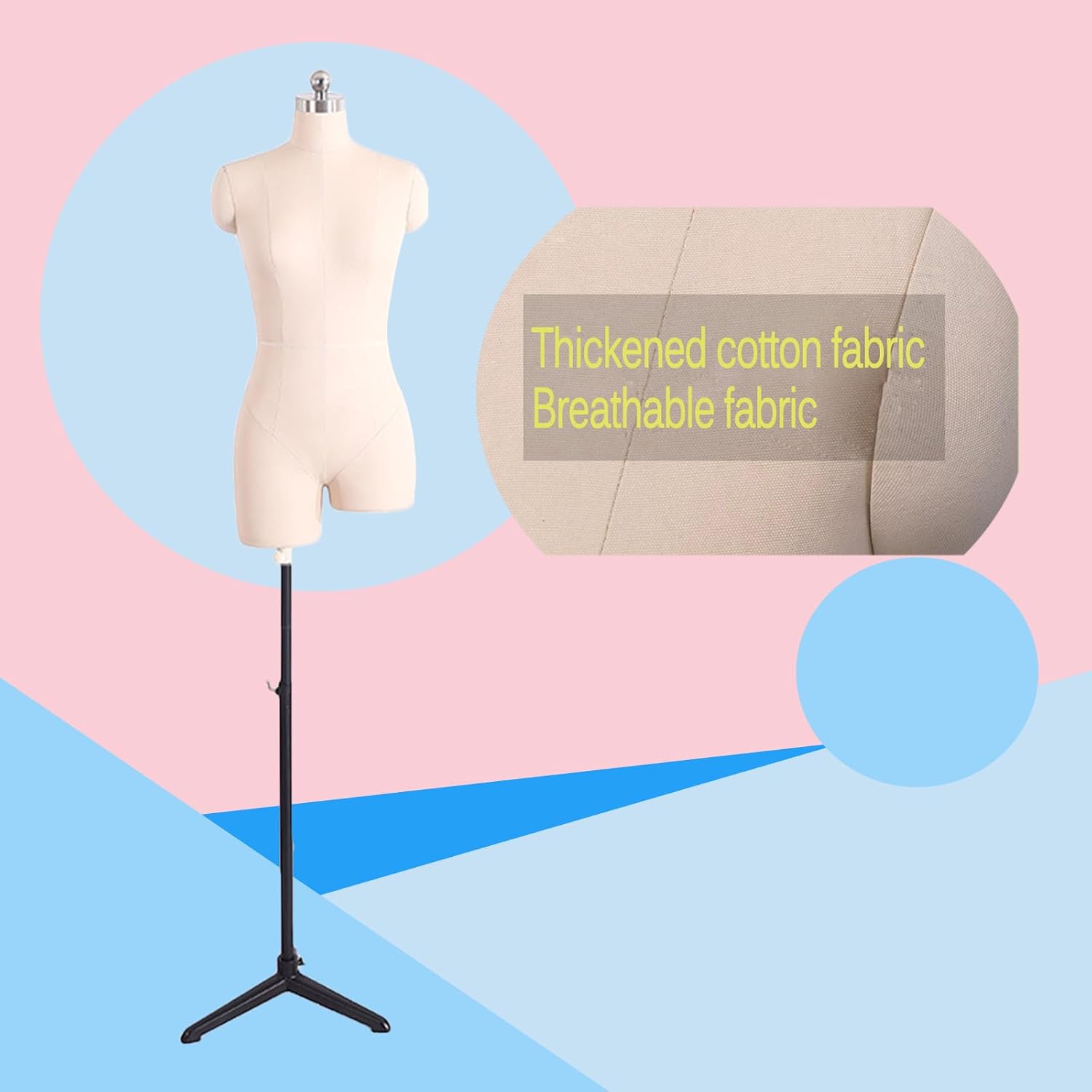 Mannequin Mannequin Body Mannequins Adjustable Dress Form Body Form Dress Form Sewing Mannequin Dress Form Mannequin Cast Iron Tripod 86 Yards