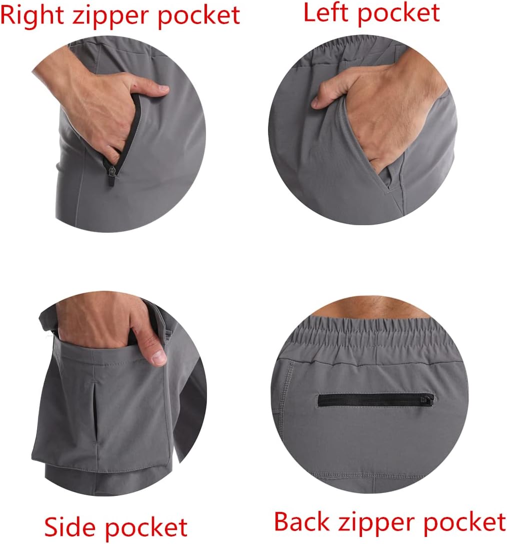 Muscle Killer Mens Running Jogger Pants Workout Athletic Sweatpants Lightweight Quick Dry Tapered Hiking Pants Sports Pants - Image 6