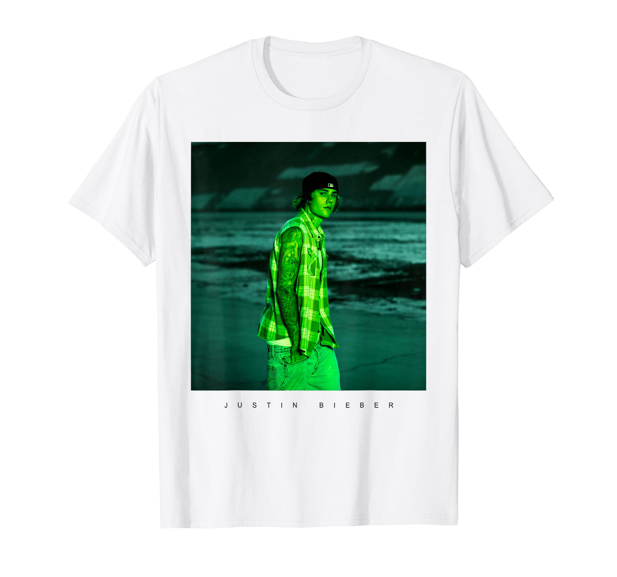 Official Justin Bieber Photo White T-Shirt