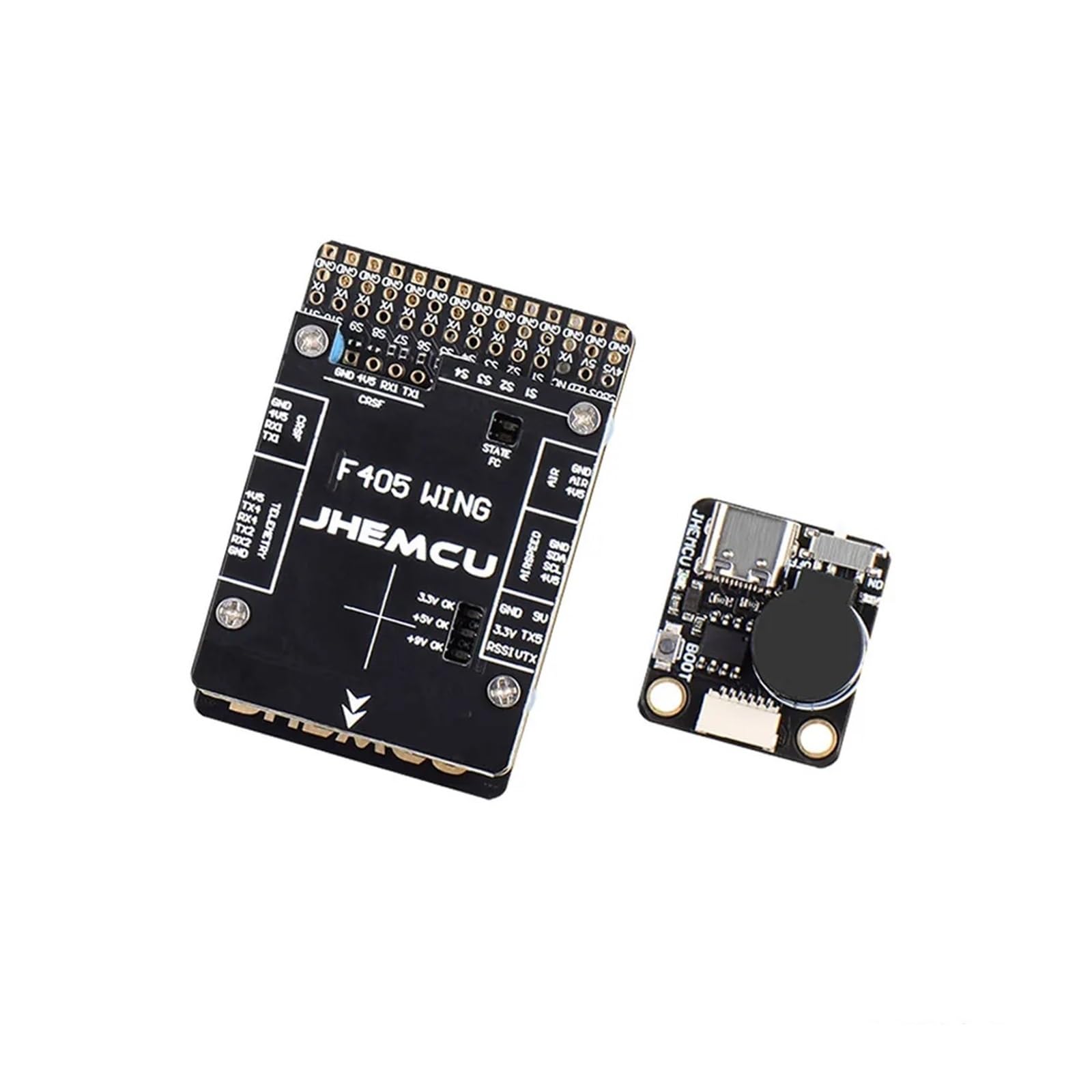 JHEMCU F405 Wing INAV kontroler lotu wbudowany barometr żyroskop OSD Blackbox BEC kompatybilny z samolotem RC Fixed-Wing