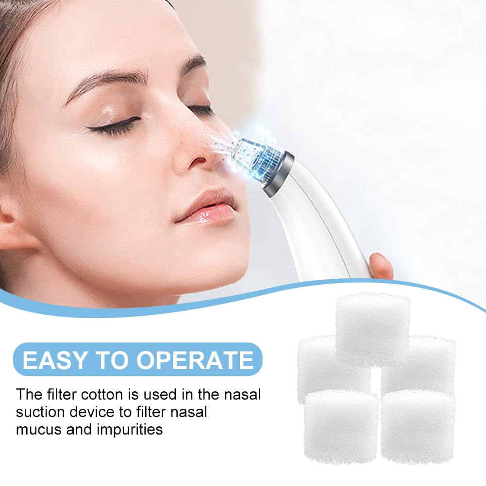 Filtro de algodón para aspirador nasal, accesorios de repuesto, almohadillas redondas