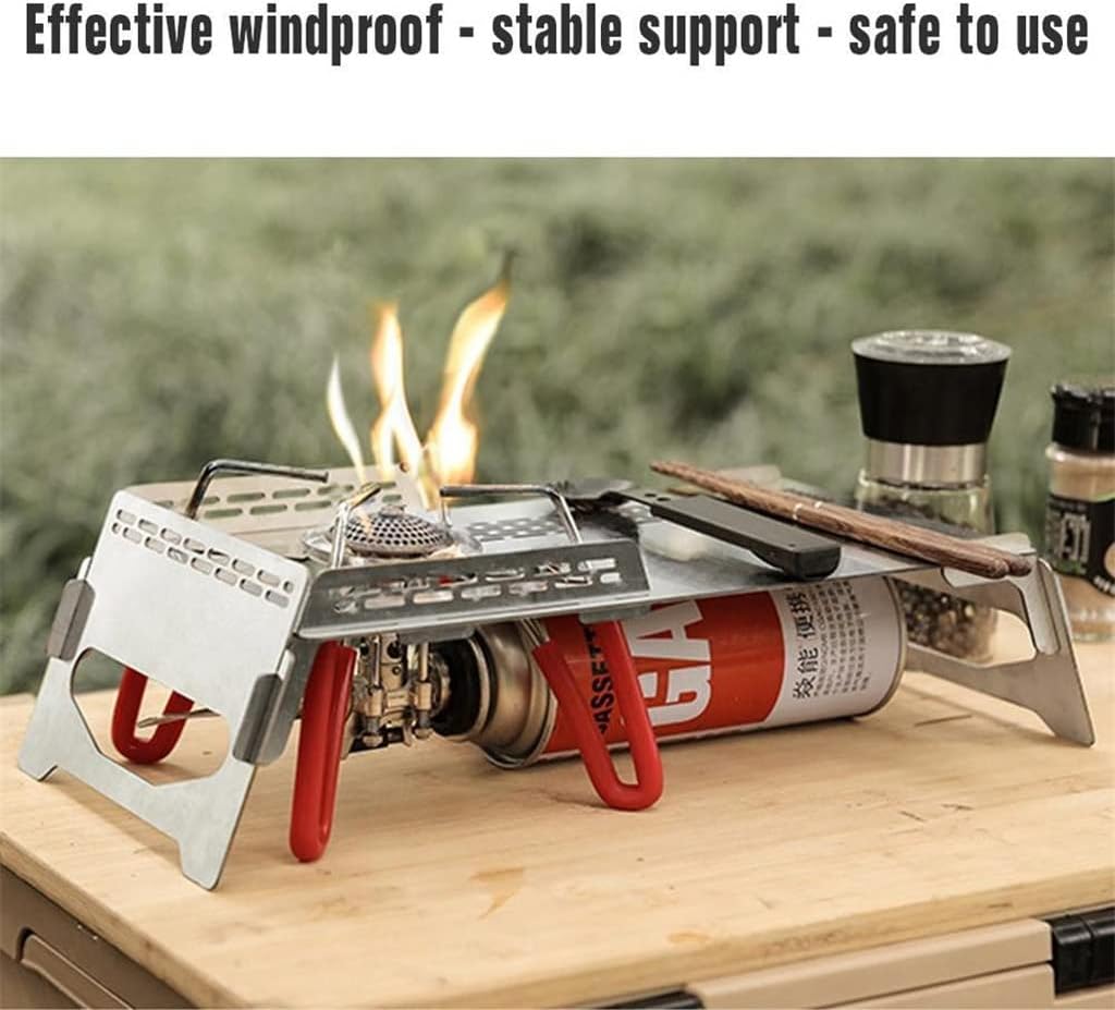 Portable Camping Table Heat Shield Gas Stove Stand Windshield Camping Stove Folding Table Gas Burners Accessories