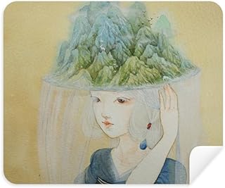 Hats Beauty Chinese Antique Illustrator Cleaning Cloth Screen Cleaner 2pcs Suede Fabric