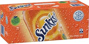 Sunkist Orange Soft Drink Can, 10 x 375ml : Amazon.com.au