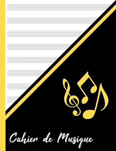Cahier de Musique: Carnet de Partitions avec 100 Pages de Pratique Musicale Vierges avec 12 Portées par Page pour les Débutants et les Professionnels