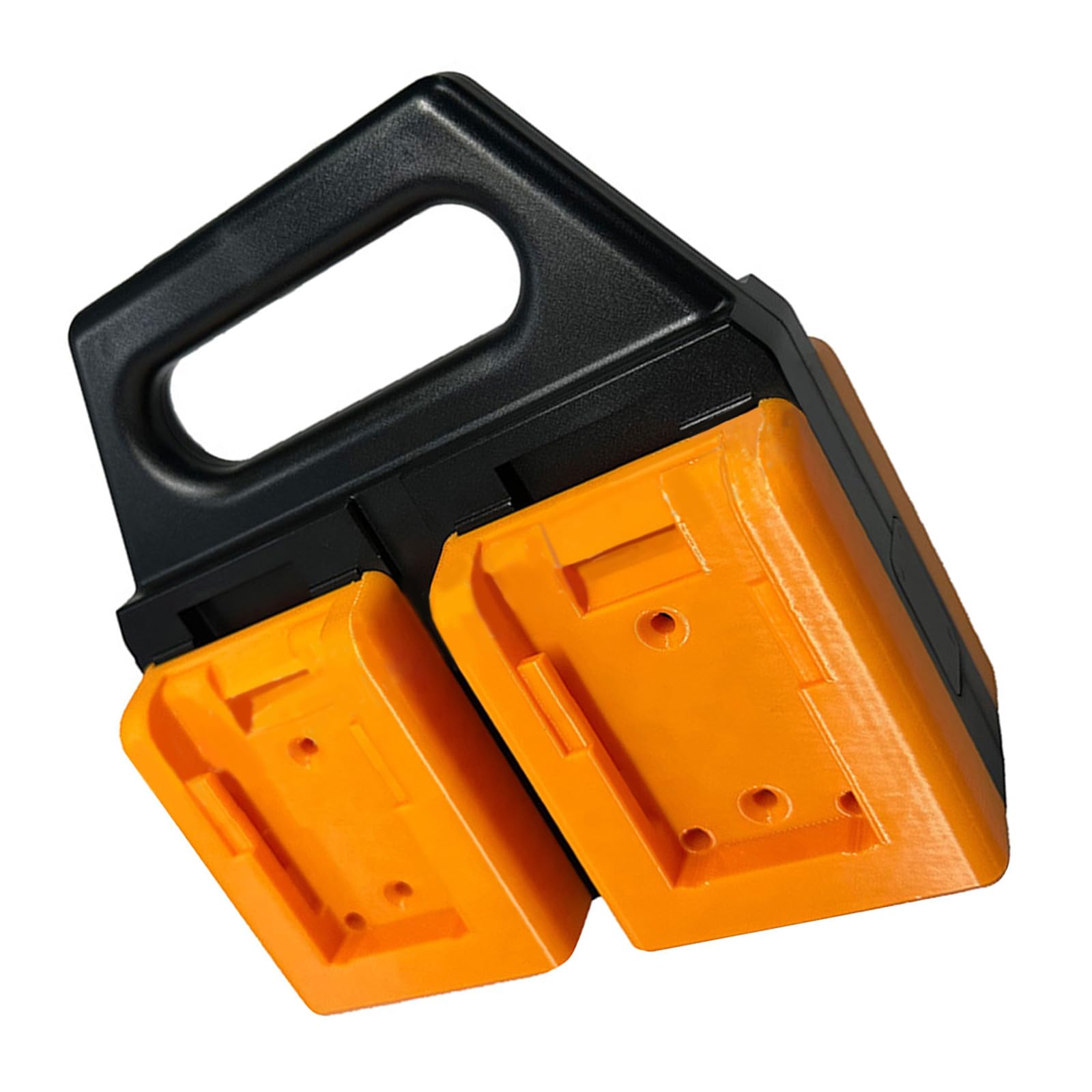 Compact 4 Slot ABS Battery Rack Secure Base Holder for 18V / 20V Power Tools Workshop Organiz Space Saving Battery Rack