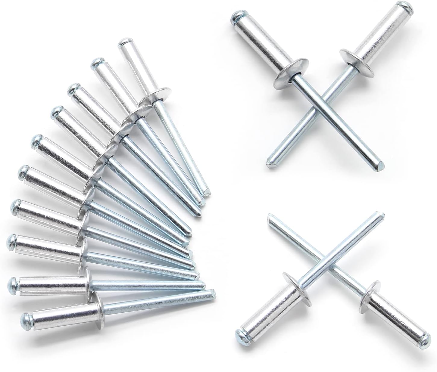 HARSKIYER 3/16" x 5/8" Silver Pop Rivets Assortment