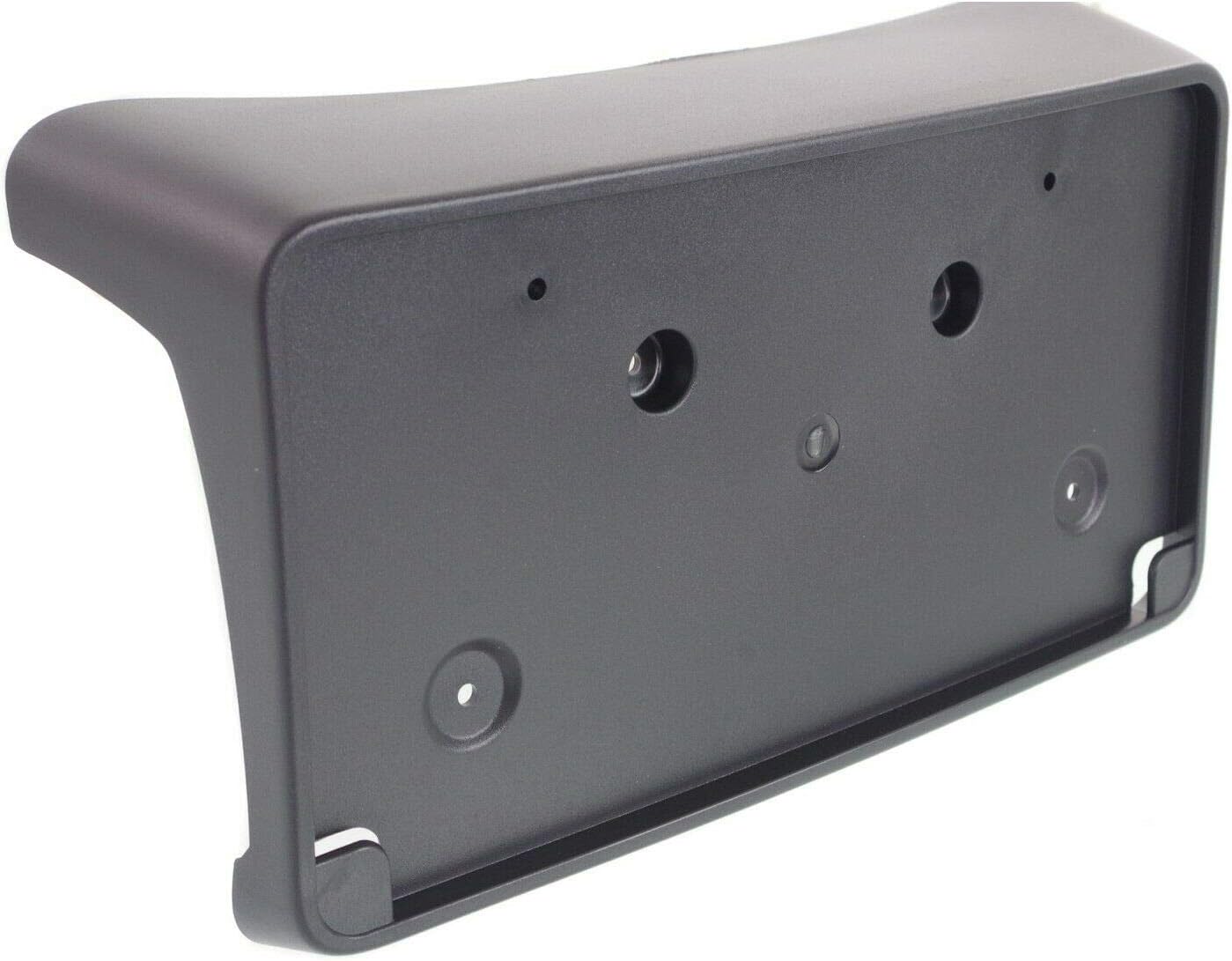 DAT AUTO PARTS Front Bumper License Plate Frame Tag Mounting Bracket Holder Replacement for 2007 2008 2009 2010 2011 2012 GMC Acadia Black Textured Plastic GM1068132 25851340