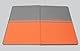 Sigel LS200 Notizbuch A5 kariert, hellgrau/neon-orange, Hardcover, mit Gummiband-Organiser, 176 Seiten, aus nachhaltigem Papier, Linescape