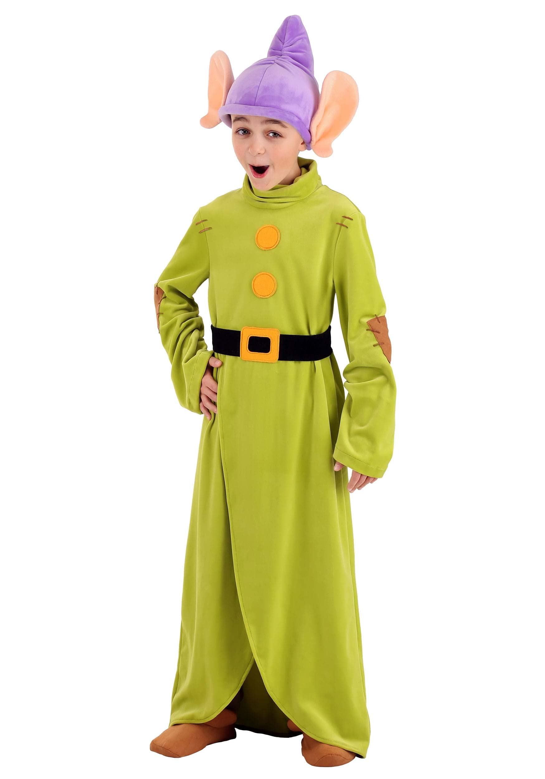 Fun CostumesDisney Snow White Dopey Costume Plush Tunic, Hat, Belt, Foot Covers