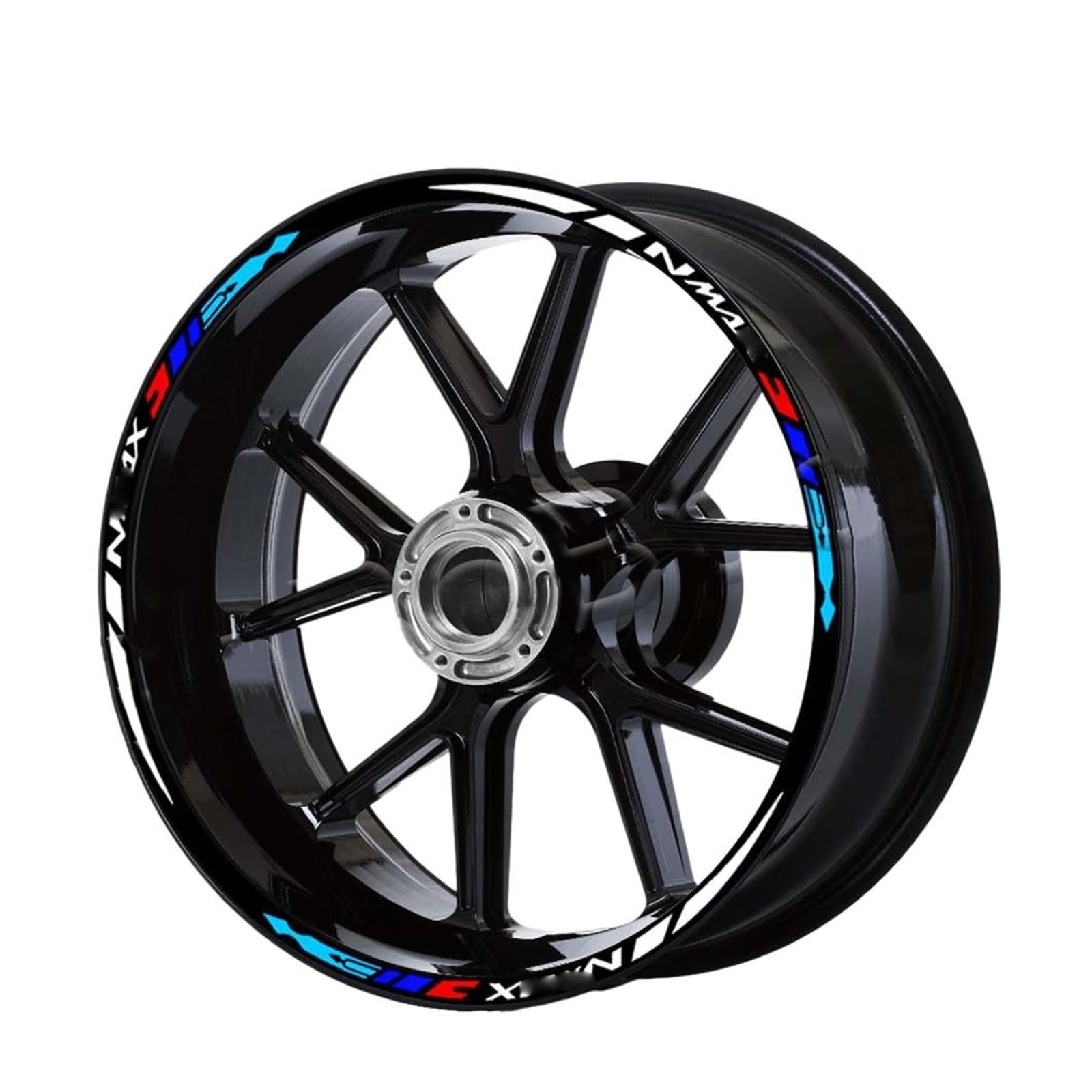 for for Nmax 125 155 for Nmax125 for Nmax155 Reflective Motorcycle Wheel Sticker Scooter Rim Decal(A-1)