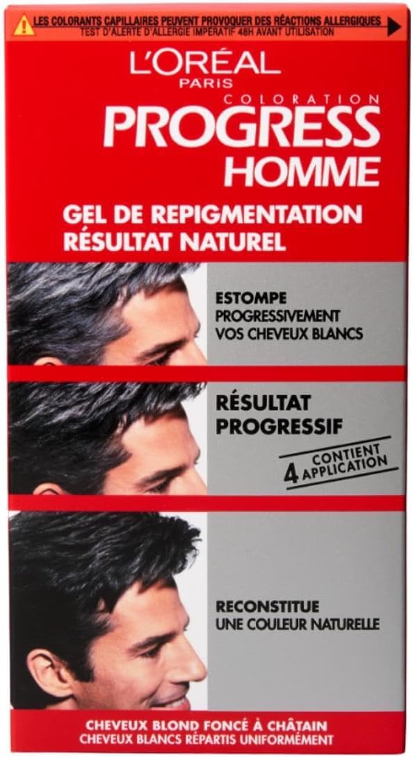 L'Oréal Paris - Progress Homme - Progress Homme Gel de repigmentation naturelle - L'unité - Prix Unitaire - Livraison Gratuit Sous 3 Jours