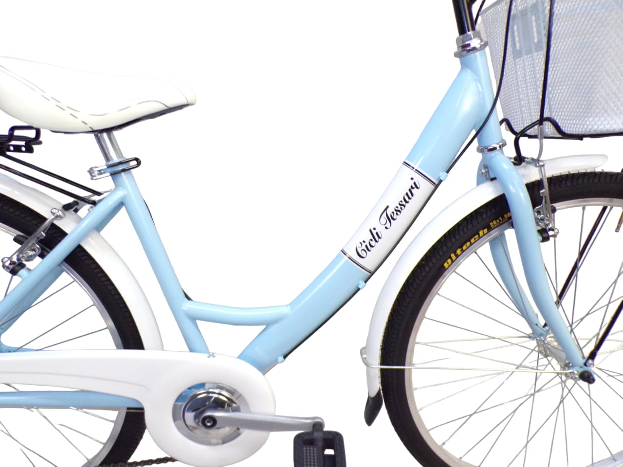 Bicicleta de mujer de paseo de 26 pulgadas para niña, cambio de 6 velocidades