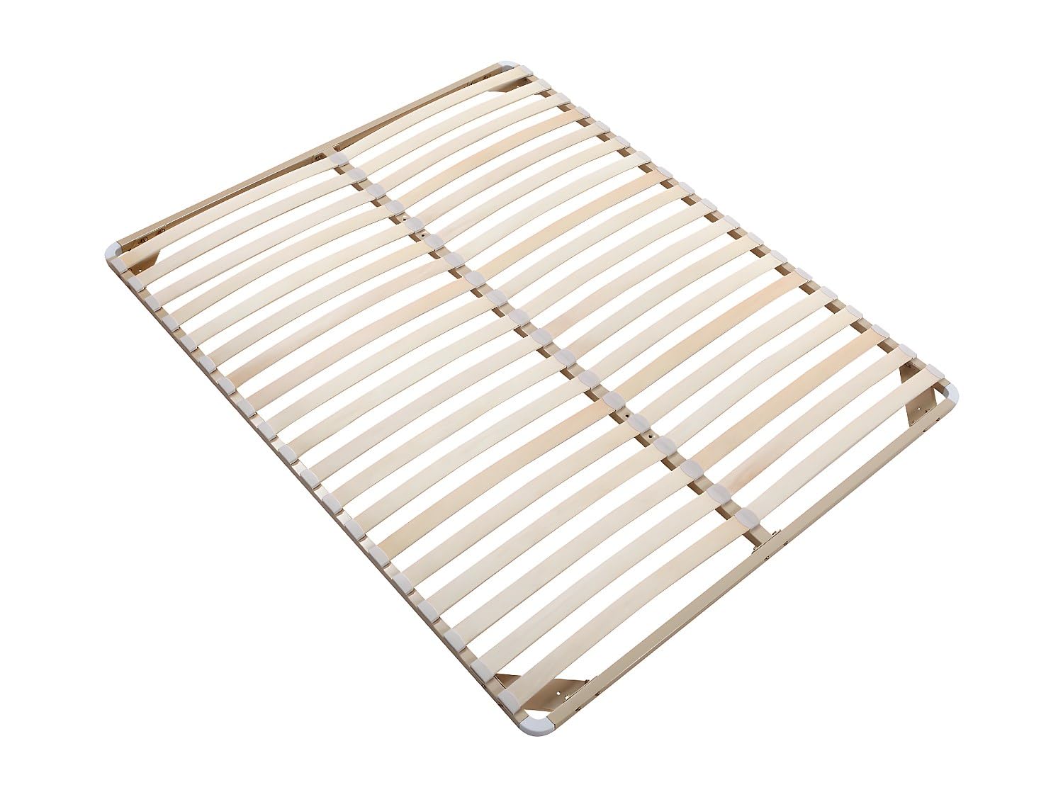 Vente-unique - Sommier Cadre à Lattes 140 x 190 cm - 2x19 Lattes - sans Pieds - Beige - Kalista de YSMÉE